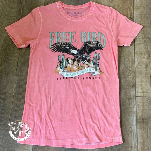 Free Bird Mineral Wash Top